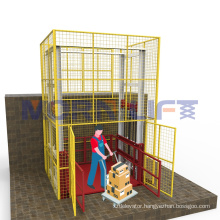 new design warehouse platform lift hydraulic cargo lift small goods elevator hydraulic wall mounted lift platform for industry